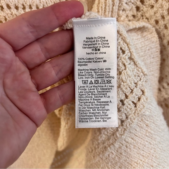 J. Crew Pointelle crewneck sweater - Picture 4 of 5